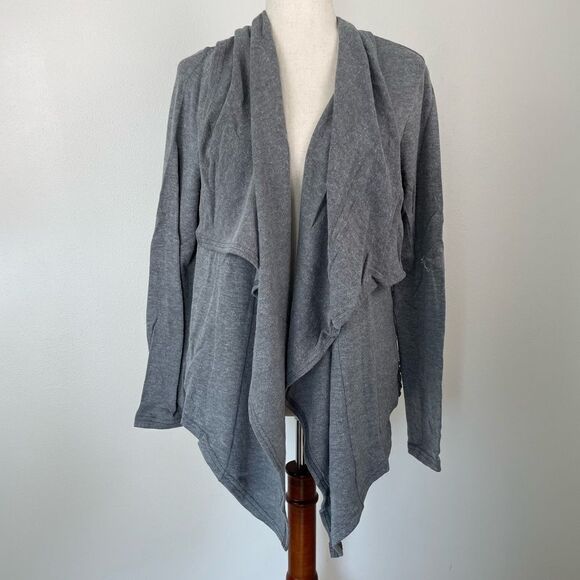 NWT Mystree Gray Open Front Cardigan Sweater Size S - Picture 1 of 7
